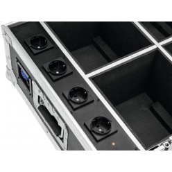 ROADINGER Flightcase 4x AKKU UP-4 QuickDMX with charging function